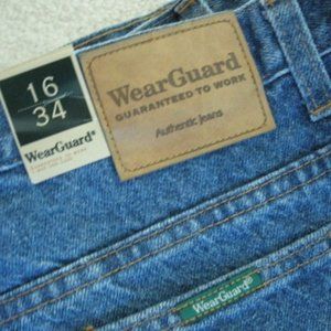 Ladies Blue Jeans Size 16/34 Long by Wear Guard